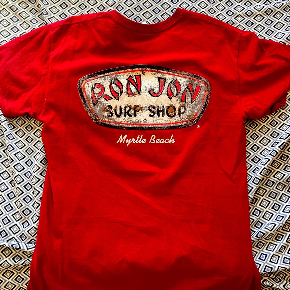 Ron Jon surf shop vintage red tee